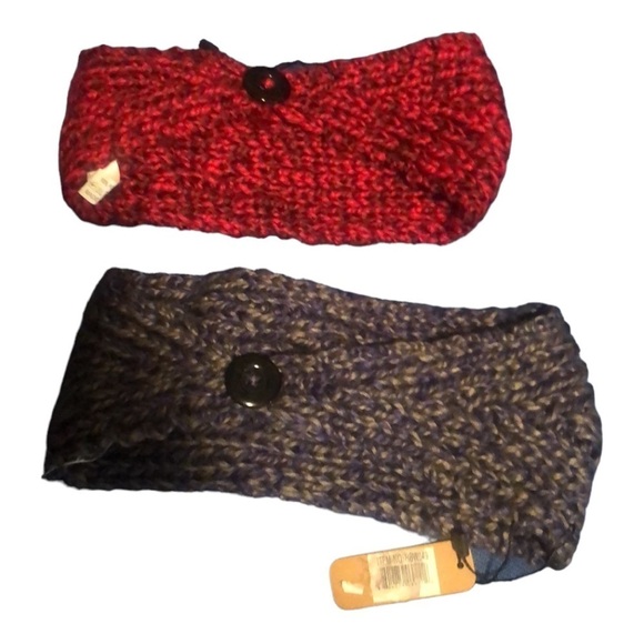 Other - 2 lots of Gray and red New With Tag Head band  one Size